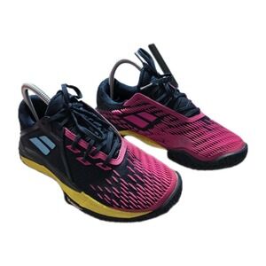 Babolat Tennis Shoes Men‎ 7 Navy Blue Propulse Fury 3 All Court.  Euc